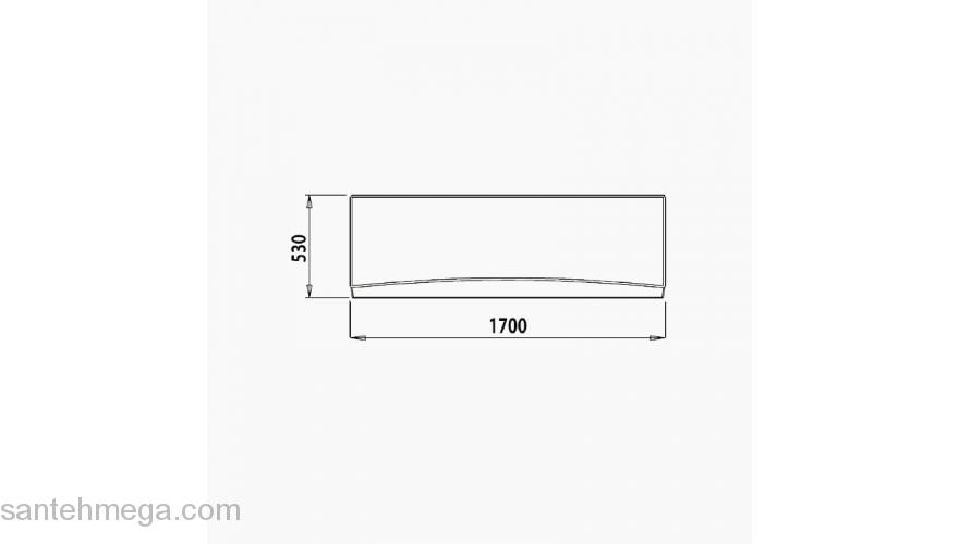 Панель фронтальная для ванны IDDIS 170 001 универсальная 001170Ui93. Фото